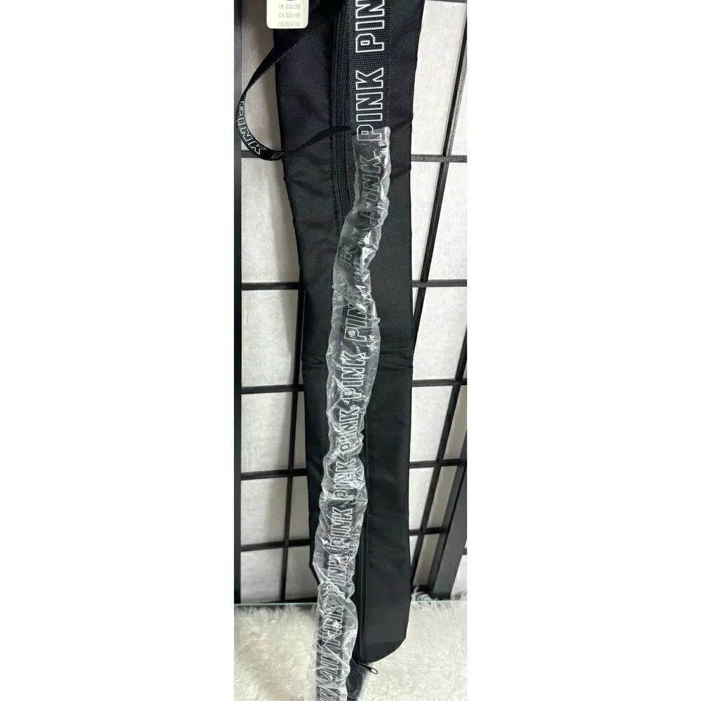 Pink by Victoria Secret Black/White Good Vibes Yoga Mat Carrier